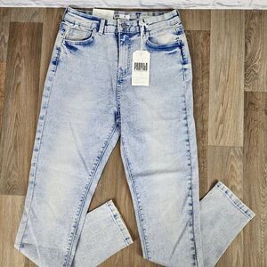 Profile Belinda Junior‎ Women's Size 7 High Rise Skinny Blue Acid Washed Jeans